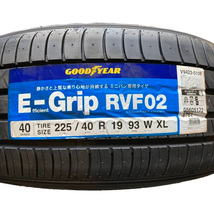 保管袋付 送料無料 新品 4本 (001298) 2020年製　GOODYEAR　EFFICIENTGRIP RVF02 XL 　225/40R19 93W　夏タイヤ_画像2