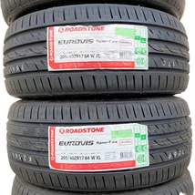 保管袋付 送料無料 新品 4本 (000991) 2022年製 ROADSTONE EUROVIS SPORT 04 205/40ZR17 84W XL 夏タイヤ_画像4