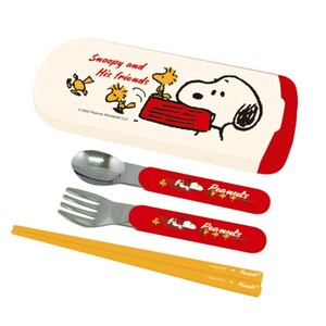  Snoopy set of forks, spoons, chopsticks PEANUTS spoon Fork chopsticks 3 point set 