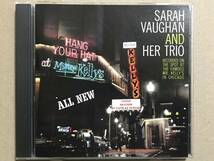 Sarah Vaughan at Mister Kelly's +11 サラ・ボーン アット・ミスター・ケリーズ +11_画像1