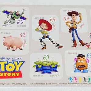 発送方法選択可能 未使用 シール切手 63円 トイストーリー TOY STORY ディズニー グリーティング の画像3