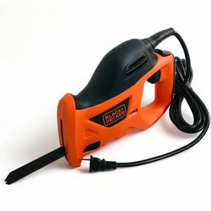 ★☆ブラック＆デッカー BLACK&DECKER 400W 電動式のこぎり KS880ECN ノコギリ 木工 伐採 剪定 庭 造園 工具 道具 DIY 動作確認済み B☆★