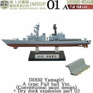 エフトイズ 1/1250 現用艦船キットコレクション7 海上自衛隊 艦艇整備計画 01A やまぎり DD-152 フルハルVer.(従来塗装) ドックパーツなし