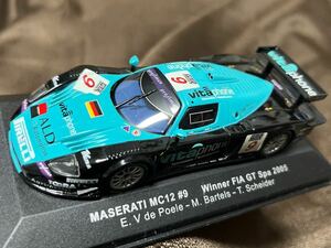 マセラティ MC12 05 FIA GTスパ24時間優勝 #9 E.V de Poele （1/43スケール GTM040）