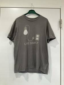 1ケ月使用 パタゴニア　Ｔシャツ　グレー　サイズM 身ごろ116cm 着丈70cm/ノンクレームノンリターンでお願いします