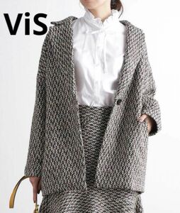 【☆期間限定SALE！！☆】【☆美品☆】vis ビス アウター コート ツイードジャケット ジャケット 秋冬コーデ