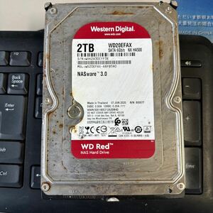 WD Red WD20EFAX 3.5インチHDD SATA 2TB 2000GB 使用時間19666h