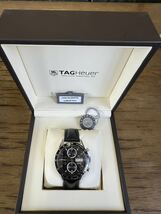 TAG Heuer タグ・ホイヤー カレラクロノグラフ CV201AG 自動巻 腕時計 皮ベルト付き_画像1