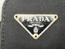 □【PRADA プラダ】マルチポーチ 携帯ケース IQOSケース アイコスケース タバコケース ナイロン ブラック 黒 中古品 □_画像3