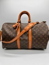 ★ LOUIS VUITTON / ルイヴィトン キーポル 45 モノグラム FH8911 ボストンバッグ 2way ショルダー付き ブランド 中古品 0227YG_画像1