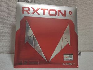 卓球　ラバー　LOKI RXTON 裏ソフト　赤 ラバー保護フィルム1枚付き