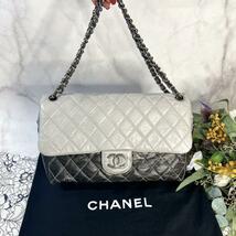 CHANEL シャネル【美品】マトラッセ バイカラー チェーンショルダーバッグ_画像1