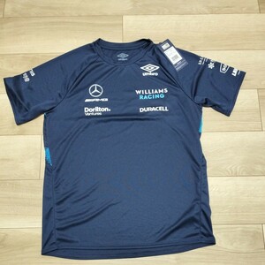 2022 ウィリアムズ レーシングF1 チーム支給品　Tシャツ　Mサイズ 日本Lサイズ相当 新品 非売品　アルボン　ラティフィ　UMBRO 日本GP