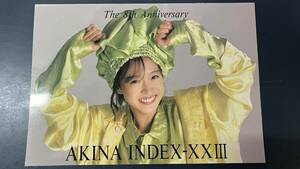 0361中森明菜ミニパンフレット The 8th ANNIVERSARY AKINA-INDEX-XXⅢ 全8ページ