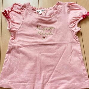 Tシャツ 半袖Tシャツ キッズ ピンク 女の子 子供服　anyFAM