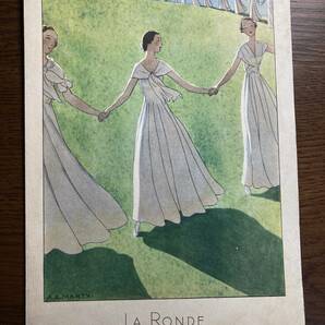 1920年-30年代★A.E.マルティ 表紙絵『 LA RONDE 』GOBEY アールデコ楽譜 ゴベイ薬学研究所の画像1