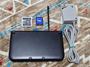 3DS LL 本体 充電器 タッチペン SDカード モンスターハンタークロス