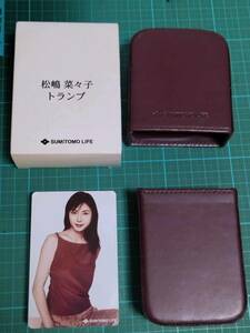 非売品 住友生命 限定 松嶋 菜々子 トランプ 新品 SUMITOMO LIFE Matsushima Nanako Playing cards