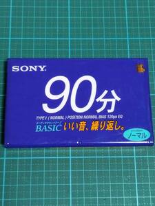 正規品 日本 ソニー カセットテープ SONY BASIC 90 分 新品 JAPAN cassette tape