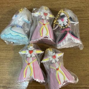 ふたりはプリキュア Max Heart コスチュームチャーム　キュアブラック　キュアホワイト　シャイニールミナス 5個セット