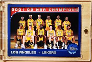 2002 -03 2002 Topps NBA Champions Los Angeles Lakers KOBE BRYANT / SHAQUIILE O'NEAL 