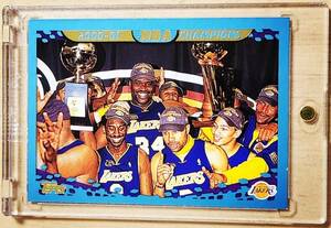 2001 -02 Topps 2001 NBA CHAMPIONS Los Angeles Lakers Kobe Bryant / Shaquille O'neal 