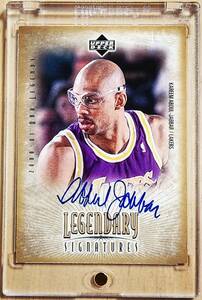 SSP autograph 2001 -02 UD Legendary Signatures KAREEM ABDUL-JABBAR Auto /ka Lee m Abu duru Java -Autograph