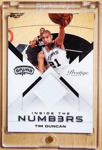 150枚限定 2009 -10 Panini Prestige TIM Duncan Jersey ( /150) / ティム ダンカン Inside The Numbers