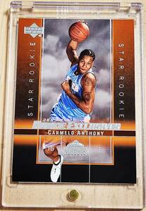 2003 -04 UD Rookie Exclusives CARMELO ANTHONY RC / car mero Anthony 