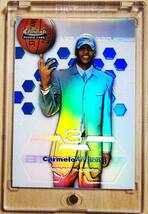 RC 2002 -03 Topps Finest Refractor XRC CARMELO ANTHONY ( /250) / カーメロ アンソニー *裏面ダメージ有り_画像4