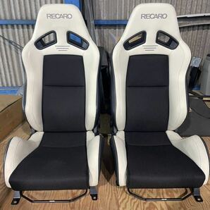 レカロ RECARO SR7 ラシック ホワイト ブラック 2脚セット の画像1