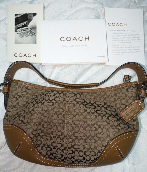 中古【COACH】コーチ ショルダーバッグ ワンショルダーバッグ 6351 ベージュ系 レディース バッグ