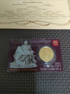 最終価格　バチカン市国　2013 　コインカード　イタリア　海外旅行　土産