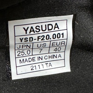 ●未使用品・水濡れ・荷崩れ・YASUDA・ヤスダ・Ligaresga Pro・YSD-F20.001・サイズ25.0・固定式・カンガルー皮・ブラック・Aの画像9