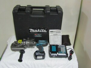 ○makita　マキタ　充電式パンチャー　PP200DRG　バッテリー×1　充電器あり　穴あけ　アルミ　薄鋼板　電設　土木　工事 　 O.03.09.C