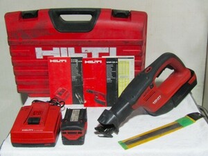 【訳あり】○HILTI　ヒルティ　レシプロソー　WSR 36-A　電気のこぎり　バッテリー×1(※)　充電器あり　O.03.22.L　