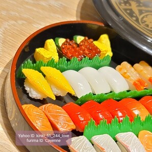ぷちサンプル 極上寿司 寿司桶 リーメント 2008年発売 食品サンプル ミニチュア の画像2