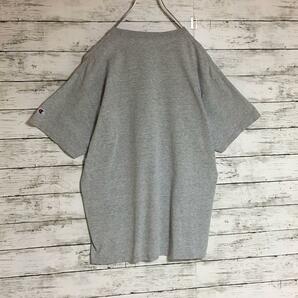 【メキシコ製】チャンピオン 袖ロゴ入りTシャツ グレー ヴィンテージ D142の画像6