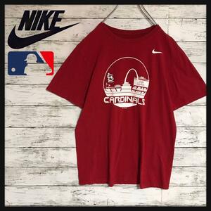 【ナイキ】MLB セントルイス・カージナルス　チームTシャツ　赤　D94