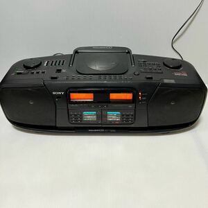  with translation * Showa Retro * electrification verification settled SONYdoteka horn CFD-700 CD radio-cassette cassette DoDeCaHORN multifunction Sony radio interior analogue 