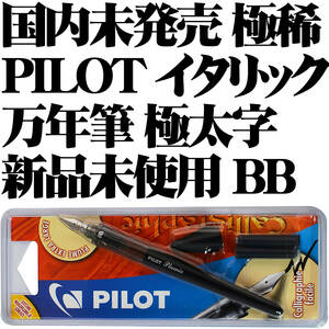 【国内未発売 極稀少】■パイロット PILOT 万年筆 Plumix イタリック BB 極太字 新品■カリグラフィー スタブ 即日発送 送料120円-