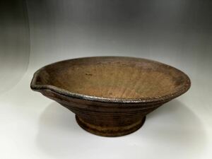  Echizen .. pot diameter 36.5cm one-side . old Echizen one-side . pot rare 