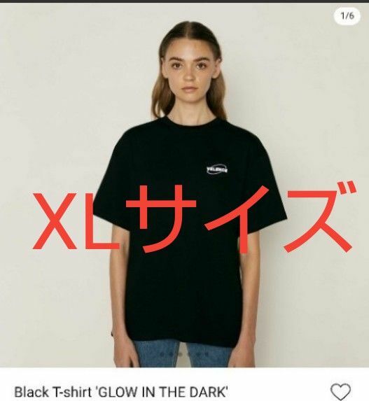 Velence Black T-shirt 'GLOW IN THE DARK' XLサイズ