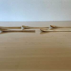 ［即決・送料無料］木製スプーン ５本セット ナチュラル アイススプーンの画像5