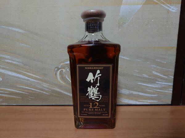 ①■送料無料■終売品 ニッカ 竹鶴 12年 ウイスキー 未開栓 660 40% 検索 フロムザバレル 余市 1015 17 18 20 21 蒸溜所 旧 ラベル ボトル