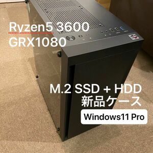 ゲーミングPC T3 Ryzen5 3600 GTX1080 メモリ16GB SSD+HDD win11Pro 新品ケース