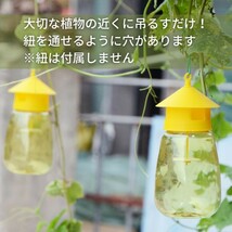 【10個】虫取り 屋根型 黄色 ペットボトル 10個 ストロング 虫捕り 虫採り 黄色 イエロー 害虫捕獲 捕虫ボトル 害虫対策用品 強力 便利_画像2