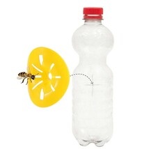 【10個】虫取り 黄色 蜂 蜂取りキャッチャー 10個 黄色トラップ 蜂取り ペットボトルサイズ ストロング 虫捕り 虫採り 黄色 イエロー_画像8