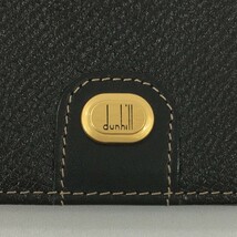 【美品】ダンヒル 名刺入れ ブラック シュリンクレザー 二つ折り カードケース dunhill_画像8