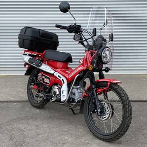 函館発☆最落なし!【ホンダ☆バイク】HONDA☆ハンターカブ CT125 JA55 始動OK 社外ウィンドシールド リアボックス ※直接引き取りのみの画像2